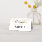 モノグラム行先旅行テーマ結婚ズ プレイスカード (正面)