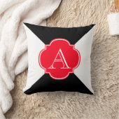 モノグラム装飾 クッション (ブランケット)