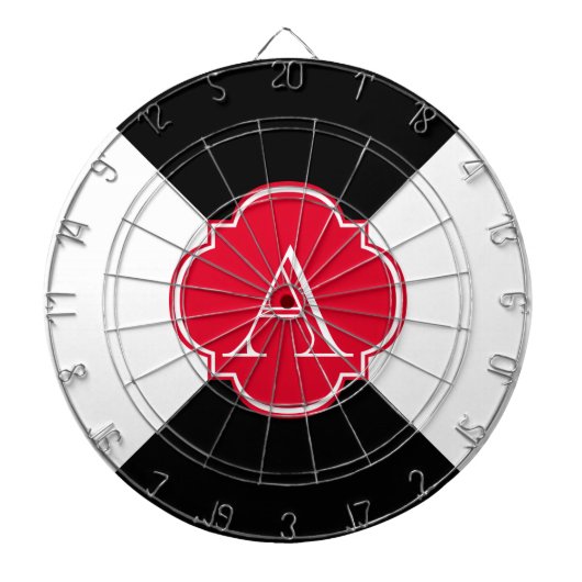 モノグラム装飾 ダーツボード (正面)