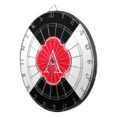 モノグラム装飾 ダーツボード (正面右)