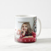 モノグラム複数写真コラージュの写真レイアウト コーヒーマグカップ (正面右)