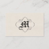 モノグラム賛美付きアイルランドの好意カード 名刺 (裏面)