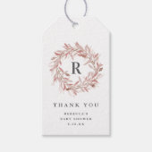 モノグラム赤ちゃん感謝していシャワーユー ギフトタグ (正面)