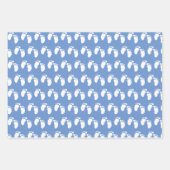 モノグラム赤ちゃん生まれたばかりのシャワー、ベビーそれは男の子 ラッピングペーパーシート (正面)