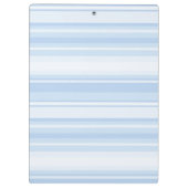 モノグラム赤ちゃん青ストライプ色 クリップボード (裏面)