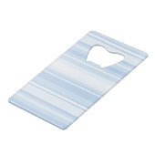 モノグラム赤ちゃん青ストライプ色 クレジットカード栓抜き (裏面アングル)