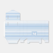 モノグラム赤ちゃん青ストライプ色 フェイバーボックス (折り畳みなし)