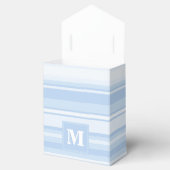 モノグラム赤ちゃん青ストライプ色 フェイバーボックス (オープン)