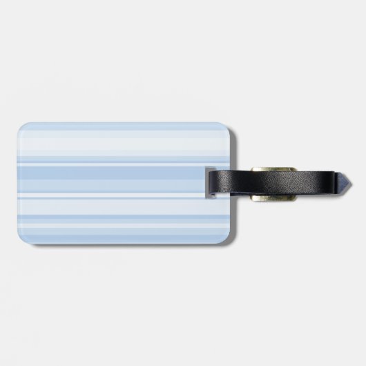 モノグラム赤ちゃん青ストライプ色 ラゲッジタグ (裏面横)