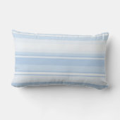 モノグラム赤ちゃん青ストライプ色 ランバークッション (裏面)