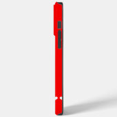 モノグラム赤と白イニシャルケースメイトiPhone C Case-Mate iPhoneケース (裏面 / 左)