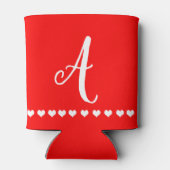 モノグラム赤と白イニシャル 缶クーラー (裏面)