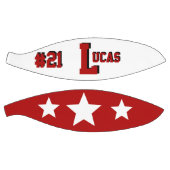 モノグラム赤と白 バスケットボール (パネル)