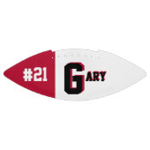 モノグラム赤と黒 アメリカンフットボール (パネル)