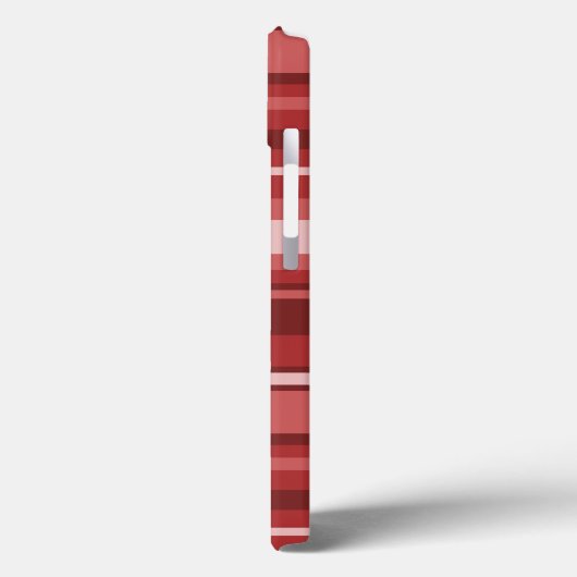モノグラム赤ストライプい文字ケースメイトiPhoneケース Case-Mate iPhoneケース (裏面 / 左)