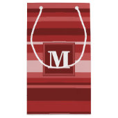 モノグラム赤ストライプ スモールペーパーバッグ (裏面)