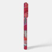 モノグラム赤ピンク緑の青い抽象芸術パタン。 Case-Mate iPhoneケース (裏面 / 右)