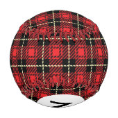 モノグラム赤格子 野球ボール (裏面)