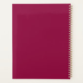 モノグラム赤面さくらんぼ金ゴールド名 プランナー手帳 (裏面)