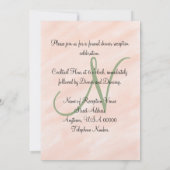 モノグラム赤面セージグリーンウォーター色披露宴 招待状 (裏面)