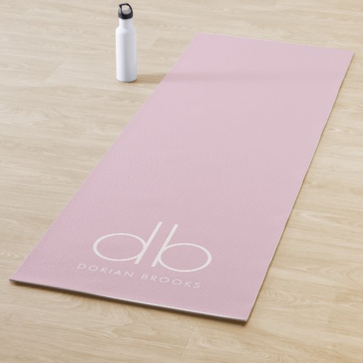 モノグラム赤面ピンクスタイリッシュミモダンミナリストヨガ ヨガマット (インサイチュ)