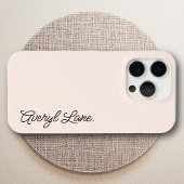 モノグラム赤面ピンクミニマモダンリフェミニンアル Case-Mate iPhoneケース