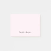 モノグラム赤面ピンクモダンミニマルフェミニンリスト ポストイット (正面)