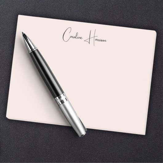 モノグラム赤面ピンクモダンミニマルフェミニンリスト ポストイット