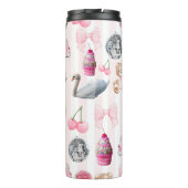 モノグラム赤面ピンクレトロディスコボールコケット タンブラー (裏面)