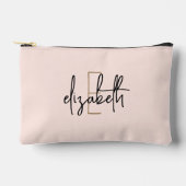 モノグラム赤面ピンク化粧料/アクセサリメイクアップバッグ アクセサリーポーチ (正面)