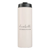 モノグラム赤面ピンク |ミニマモダンリストフェミニン タンブラー (正面)