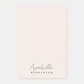 モノグラム赤面ピンク |ミニマモダンリストフェミニン ポストイット (正面)