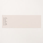 モノグラム赤面ピンク |ミニマモダンリストフェミニン ヨガマット (正面(横))