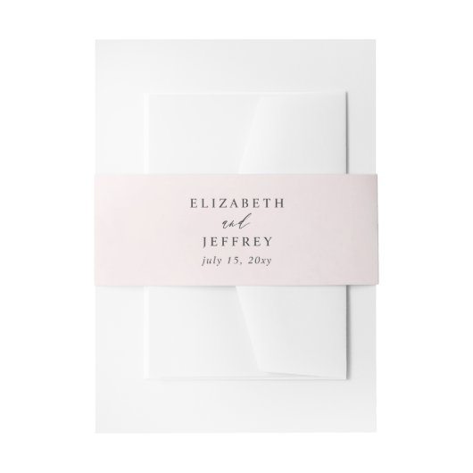 モノグラム赤面結婚ズ 招待状ベリーバンド (正面例)