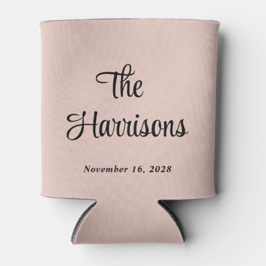 モノグラム赤面結婚ピンク 缶クーラー (正面)