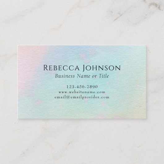 モノグラム赤面 名刺 (裏面)