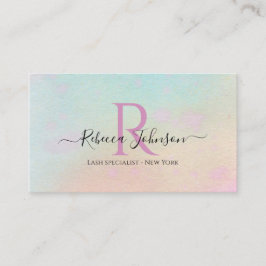 モノグラム赤面 名刺