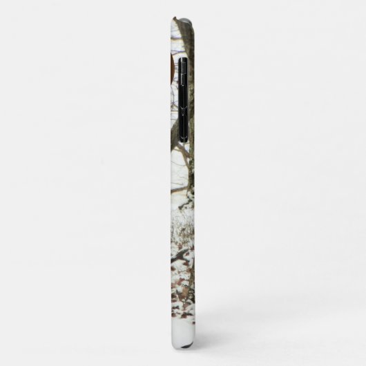 モノグラム迷彩柄で雪の中のハンターシカ Case-Mate iPhoneケース (裏面/左)