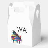 モノグラム追加イニシャルレター名文字ピアノ音楽 フェイバーボックス (オープン)