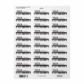 モノグラム追加イニシャルレター名文字ピアノ音楽 ラベル (フルシート)