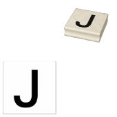 モノグラム追加名シンプル字ミニマルアルファベット ラバースタンプ (押印)