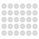 モノグラム透過澄ん差出人住所ラベル シール (正面)