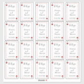 モノグラム遊のカード結婚コレクションの好意 シール (シート)