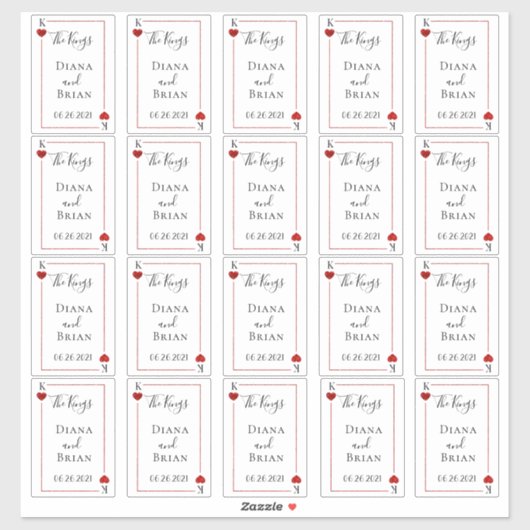 モノグラム遊のカード結婚コレクションの好意 シール (シート)