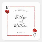 モノグラム遊のカード結婚コレクション スクエアシール (正面)