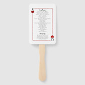 モノグラム遊のカード結婚コレクション ハンドファン (裏面)