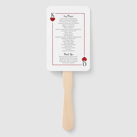 モノグラム遊のカード結婚コレクション ハンドファン (裏面)