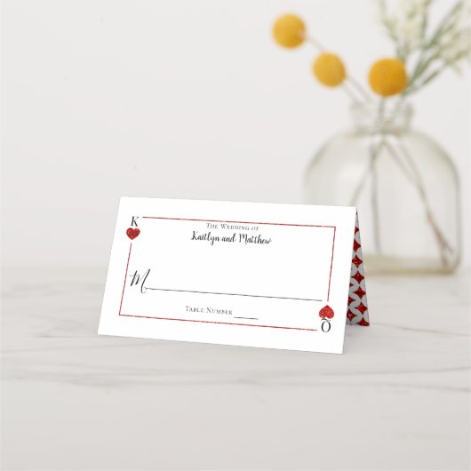 モノグラム遊のカード結婚コレクション プレイスカード (正面)