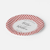 モノグラム遊のカード結婚コレクション ペーパープレート (アングル)