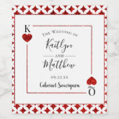 モノグラム遊のカード結婚コレクション ワインラベル (シングルラベル)